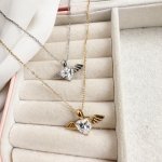 angel flame necklace